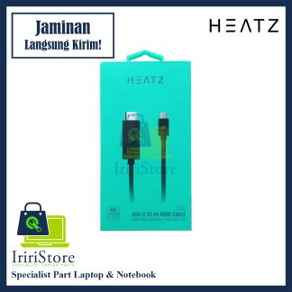 Kabel USB type C to HDMI 4K Resolusi tinggi Plug & Play Heatz ZT60