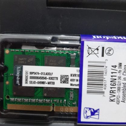 Memory RAM Laptop Kingston DDR3 / PC3 4GB 12800/1600 MHZ Sodimm Bergaransi