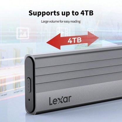 Lexar E300 SSD Enclosure M.2 NVMe PCIe External Case USB-C
