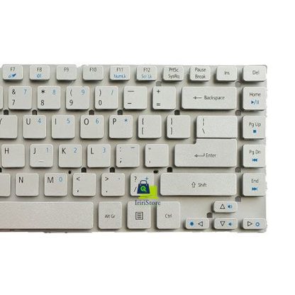 Keyboard Laptop Acer Aspire E14 E1-410 E1-411 E1-420 E1-430 E1-432 E1-432G E1-432P E1-470 E1-470G E1-472 E1-472G E5-411 E5-421 E5-471 Silver