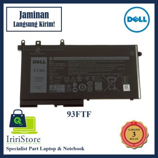 Baterai Dell Latitude 5280 5480 5490 5491 5580 5590 5591 Precision 15 3520 3530 93FTF