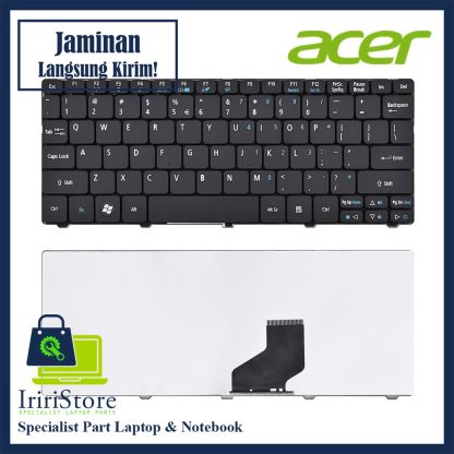 Keyboard laptop Acer AO532H D255 D257 AO255 AO257 D260 D270 hitam ORI