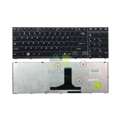 Keyboard Toshiba Satelite A660 A660D A665 A665D Hitam Frame