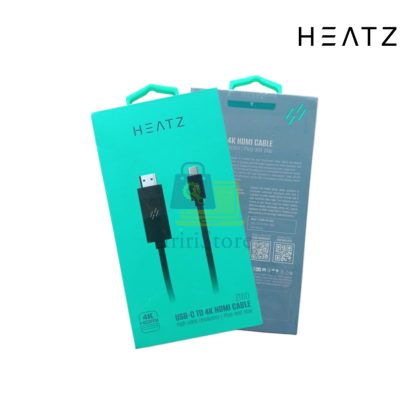 Kabel USB type C to HDMI 4K Resolusi tinggi Plug & Play Heatz ZT60