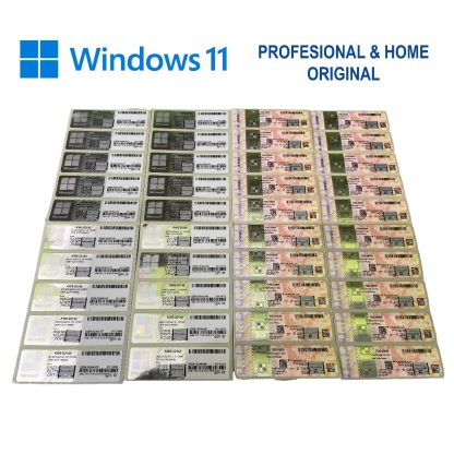 COA WINDOWS 11 PRO / HOME ORIGINAL LIFETIME PERMANEN