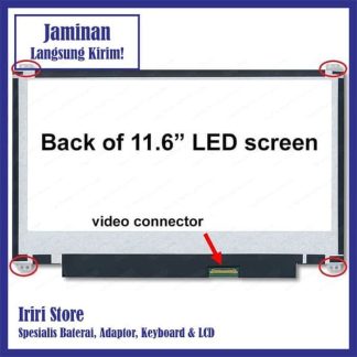 LCD LED 11.6 40 Pin Laptop Acer Aspire V5-121 V5-122P Atas bawah