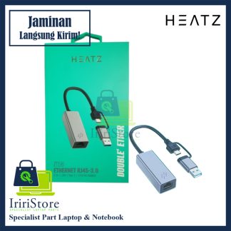 Adapter 2 in 1 USB / USB type C to Ethernet RJ45 HEATZ ZT56 Dual Ether
