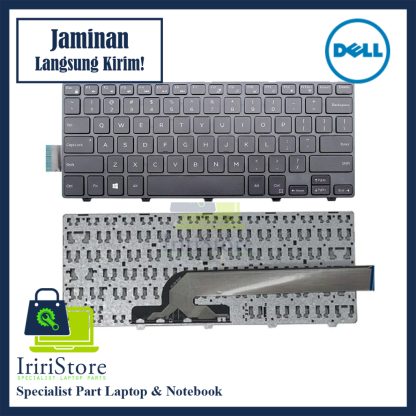 Keyboard Dell Inspiron 14-3445 14-3447 14-5442 14-3000 14-5445 Frame Hitam