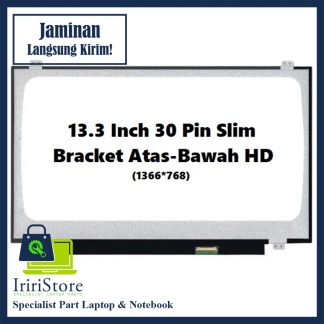 LED LCD Layar Laptop 13.3 Inch Slim 30 Pin Kuping Atas Bawah HD