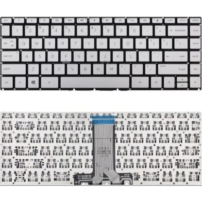 Keyboard Laptop HP Pavilion X360 14T-BA 14S-CF 14BW Silver No Backlight