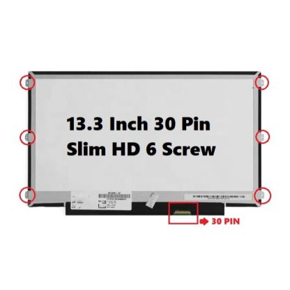 LED LCD 13.3 Inch Slim 30 Pin Laptop Dell Toshiba Sony VAIO HP Len 6 Bracket