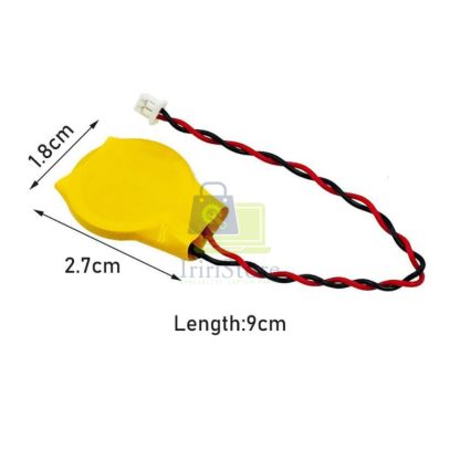 BATERAI CMOS LAPTOP CR2032 3V 2 PIN KABEL