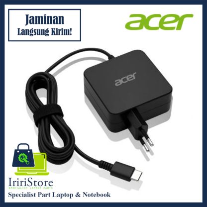 Adaptor Charger Original Laptop Acer Swift GO AL14-31P-36ZY A5SP14 A5SP14-51MTN Series 65W Type-C Square