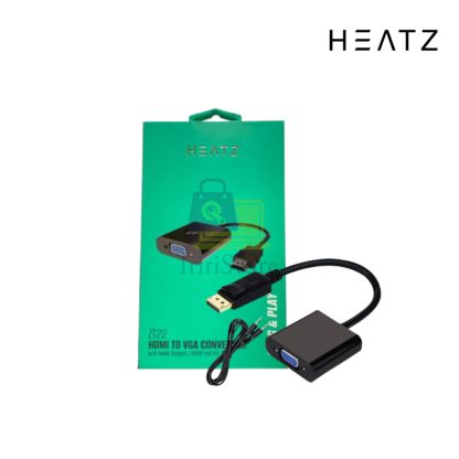 Converter HDMI to VGA Plug & Play 1080P Full HD Heatz Printer ZT22 Original Garansi