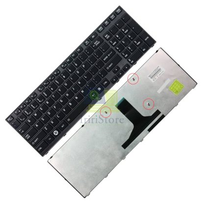Keyboard Toshiba Satelite A660 A660D A665 A665D Hitam Frame