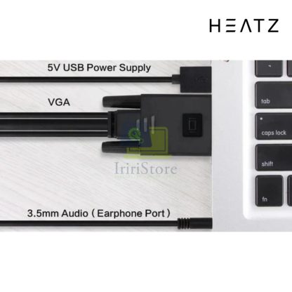 Heatz Cable HDMI to VGA ZT73 1.8 Meter High Speed Original