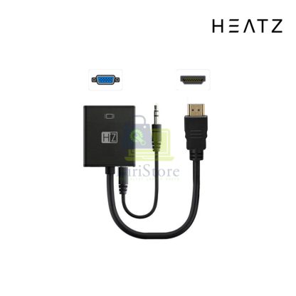 Converter HDMI to VGA Plug & Play 1080P Full HD Heatz Printer ZT22 Original Garansi