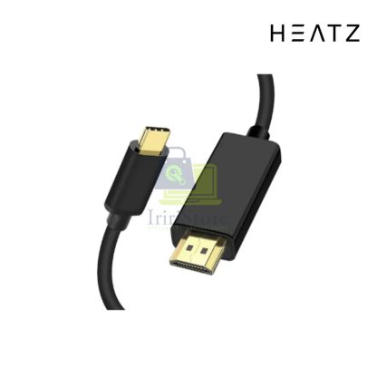 Kabel USB type C to HDMI 4K Resolusi tinggi Plug & Play Heatz ZT60