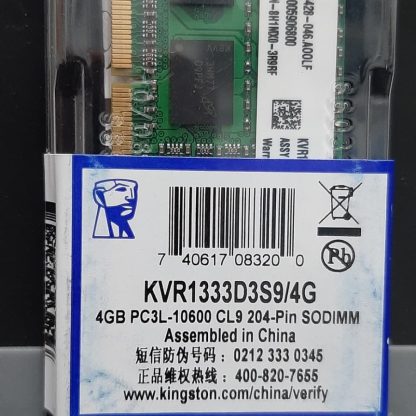 Memory RAM Laptop Kingston DDR3 / PC3 4GB 10600/1333 MHZ Sodimm Bergaransi