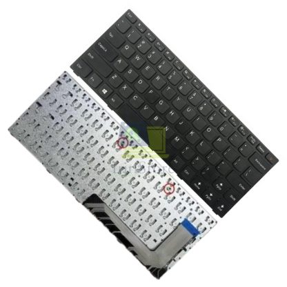 Keyboard Laptop IdeaPad 110-14IAP 110-14ISK 110-14AST Hitam Soket Samping