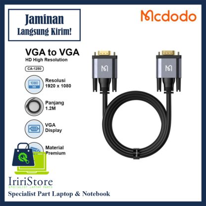 Kabel Mcdodo VGA To VGA 8K/4K CA-1280 1.2M Black