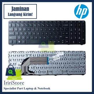 Keyboard Laptop HP 15A 15-A 15E 15-E 15D 15-D Frame Hitam