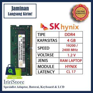 RAM SODIMM 4GB DDR4 PC 2400/19200 Mhz SK HYNIX - FOR NB/LAPTOP
