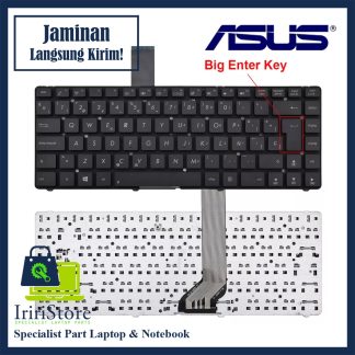 Keyboard Laptop Asus A45 A45A A45DE A45DR A45N A45V A45VD A45VJ A45VM A45VS A85 A85A A85V A85VD A85VJ A85VM A85VS K45 K45A K45V K45VD K45VJ K45VM K45VS R400 R400VD Enter Besar