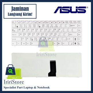 Keyboard Laptop Asus UL81 X42 X43 X44 K42 X45 Frame Putih
