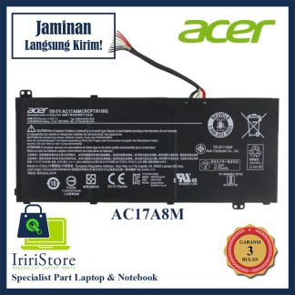 Baterai Acer Spin 3 SP314‑51 SP314‑52‑339F SP314‑52‑36YC SP314‑52‑33JG AC17A8M