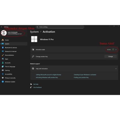 COA WINDOWS 10 WINDOWS 11 PRO / HOME ORIGINAL LIFETIME PERMANEN
