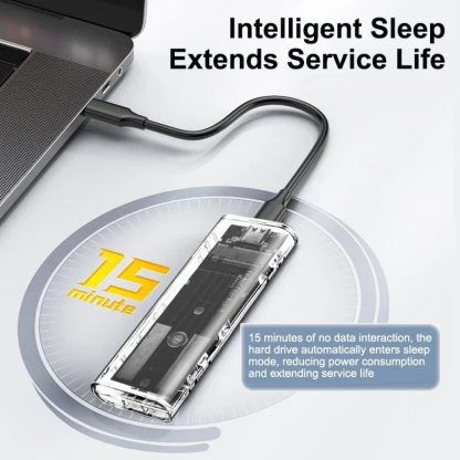 SANJI TEZER M.2 SATA NGFF EXTERNAL SSD CASE ENCLOSURE USB 3.1 5GBPS