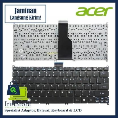 Keyboard Laptop Acer Aspire One 725 AO725 AO726 726 AO756 756 Hitam