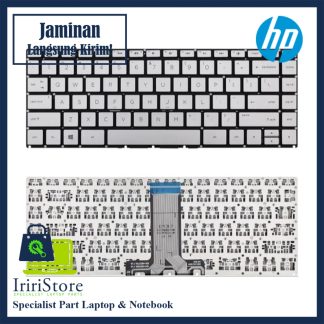 Keyboard Laptop HP 14BW Silver Series No Backlight