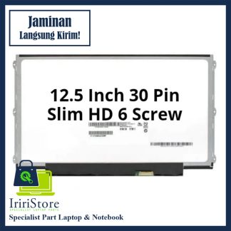 LED LCD Laptop 12.5 Inch Slim 30 Pin 6 Screw Kanan Kiri